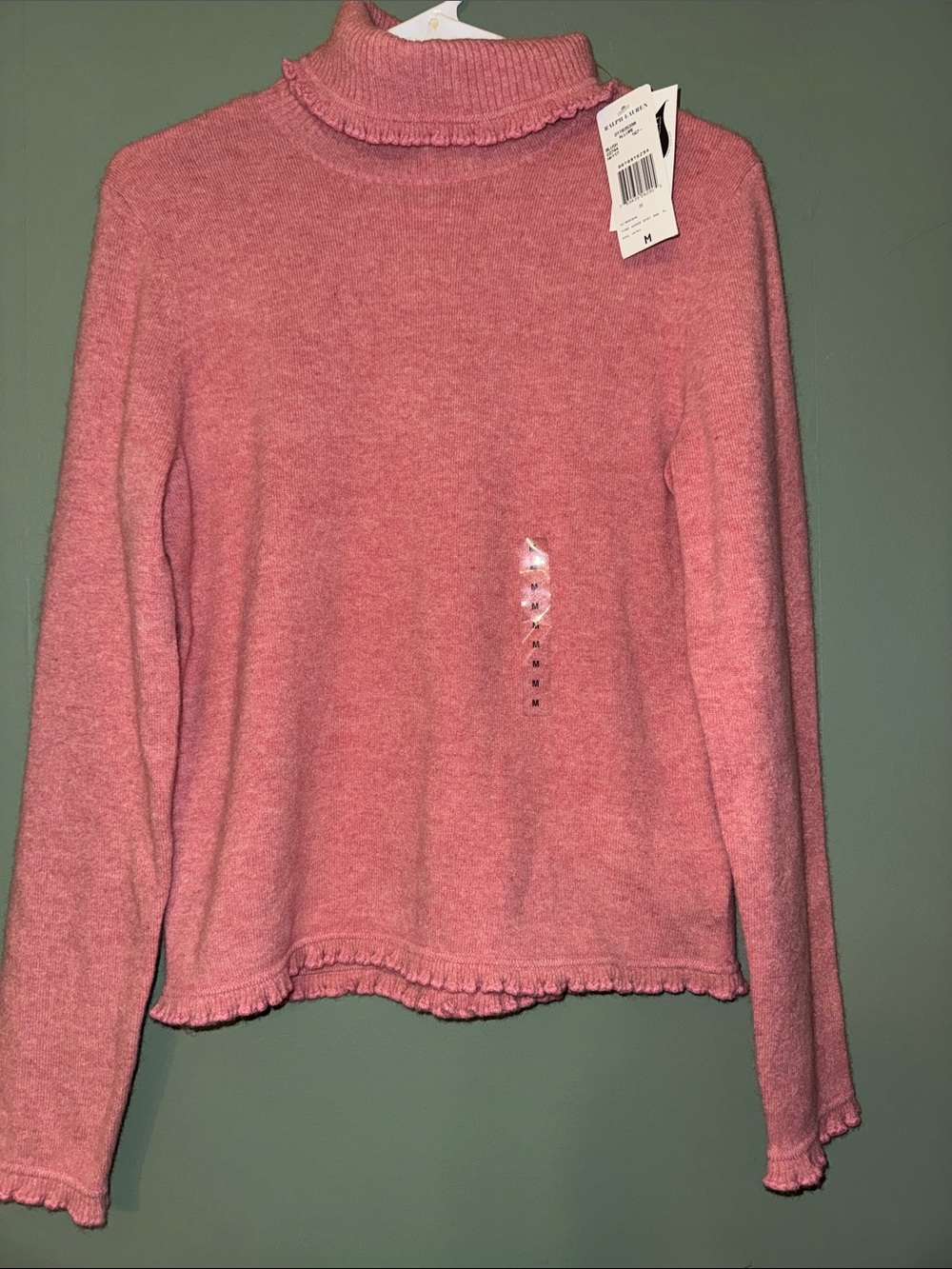 Ralph Lauren Lambswool Angora Black Label Turtleneck Sweater Medium NWT